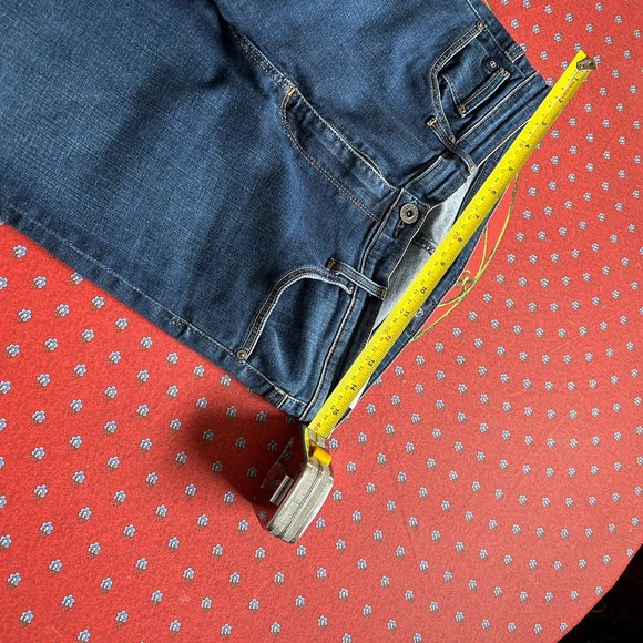 AG The Harper style dark blue denim with slight distressed areas size 31 - Picture 4 of 5